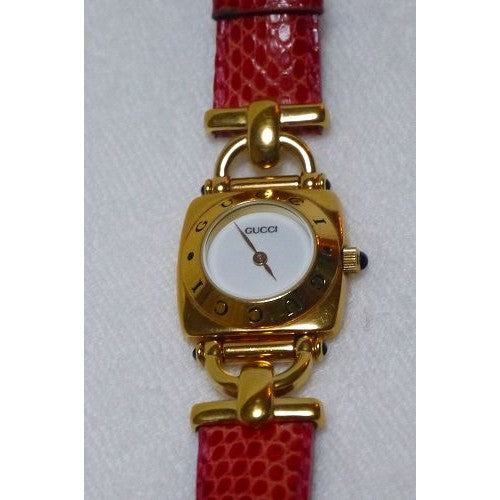 OLD Gucci ホースビット腕時計(ゴールド・ピンク)