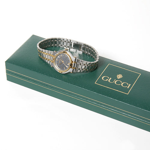 OLD Gucci ジャバラ腕時計(フェイス黒)