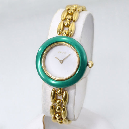 OLD Gucci チェンジベゼル 蛇腹ウォッチ(6色/メタル)