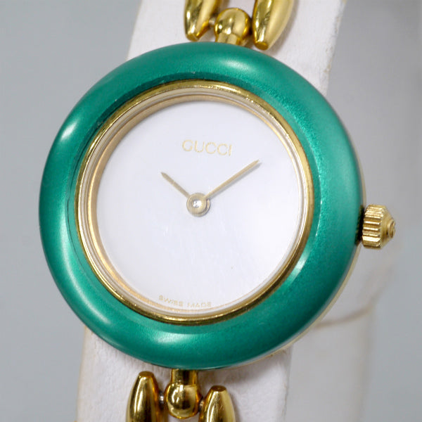 OLD Gucci チェンジベゼル 蛇腹ウォッチ(6色/メタル)