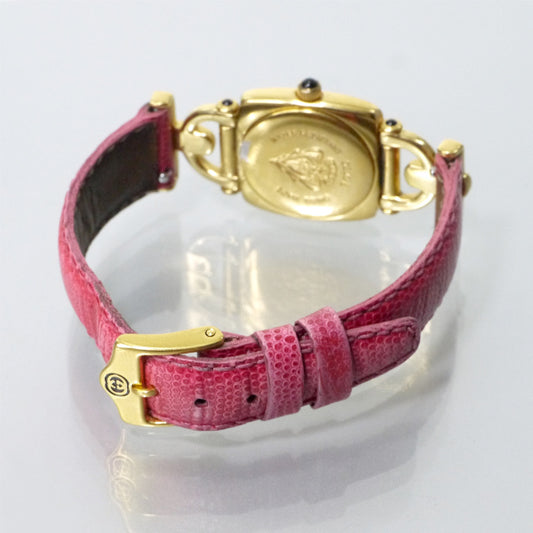 OLD Gucci レア!!ホースビット腕時計(リザード・ピンク)