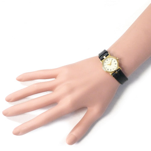 OLD Gucci ギリシャ数字 腕時計(リザード /黒)