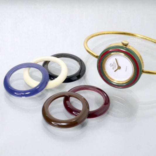 OLD Gucci チェンジベゼル バングルウォッチ(6色)