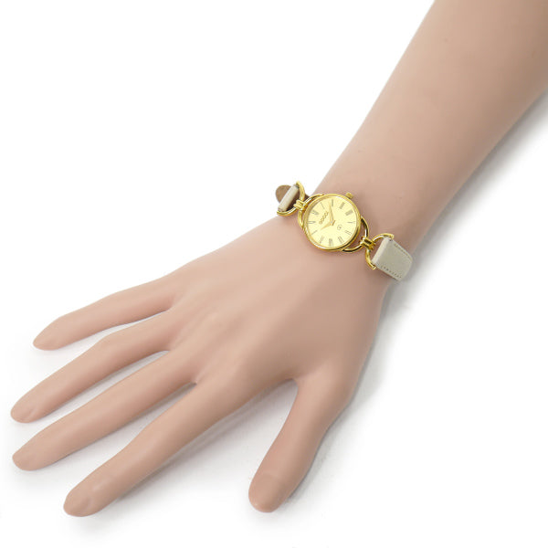 OLD Gucci ギリシャ数字サイドビット腕時計(アイボリー)