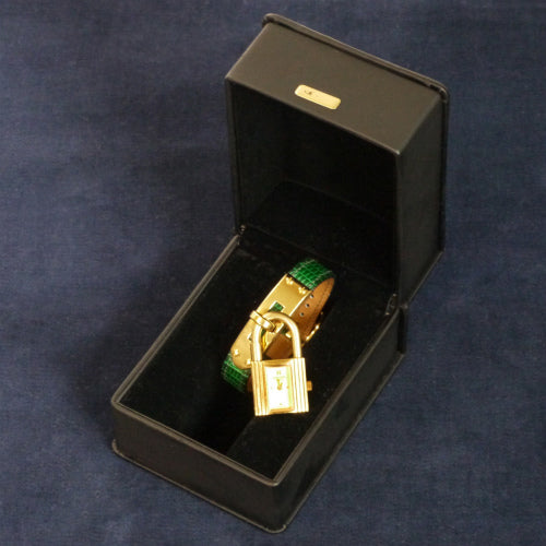 HERMES ケリーウオッチ(クロコ 緑)