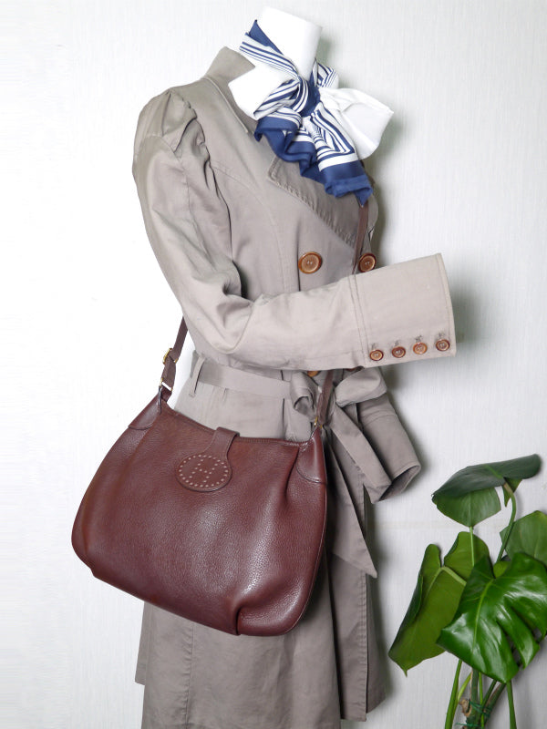 HERMES ロデオ ドゥ 斜めがけショルダー(ボルドー)