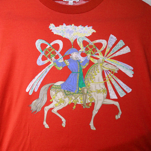 HERMES 花火師 半袖Tシャツ(赤)