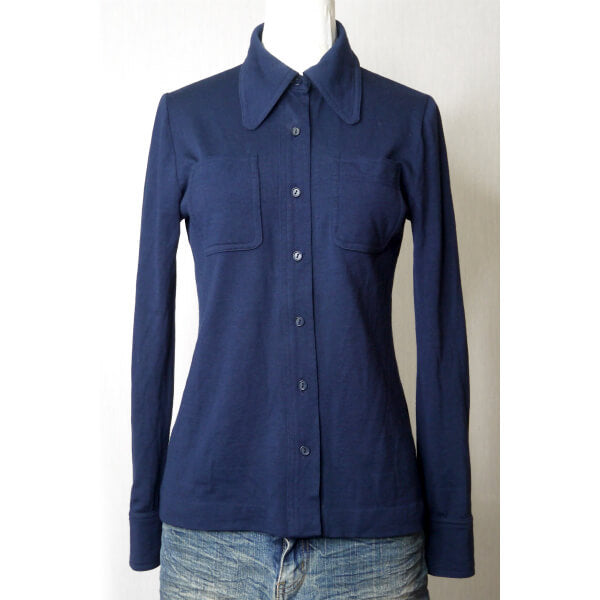 HERMES ベルギー製vintage長袖シャツ（紺） – Vintage Shop Rococo