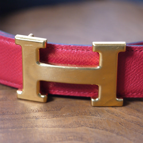 HERMES コンスタンス Hバックルベルト(リバーシブル赤or紺)