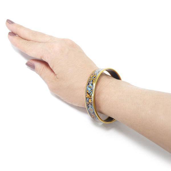 HERMES オリエンタル エマイユPMバングル(青系)