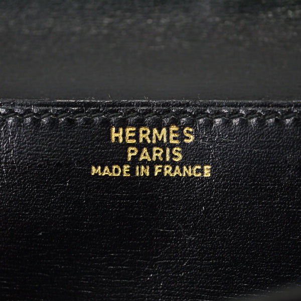 HERMES H金具カード&札入れ長財布(黒)
