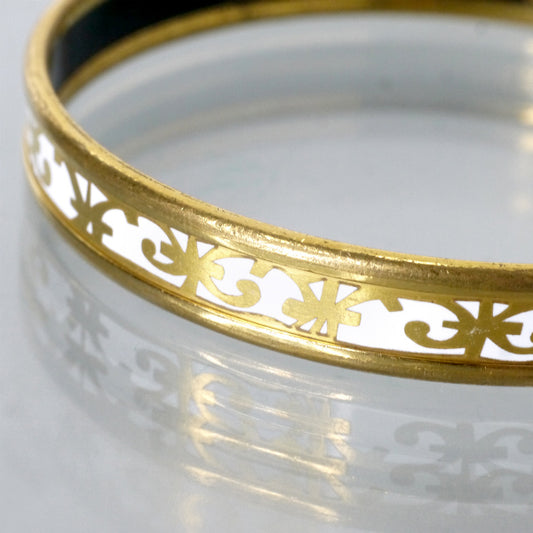 HERMES ガダルキヴィール エマイユPMバングル(白系)