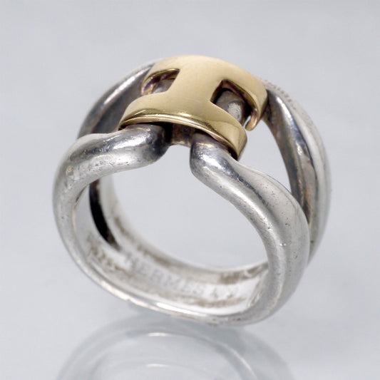 HERMES ヒストリー・リング 9号(コンビ)