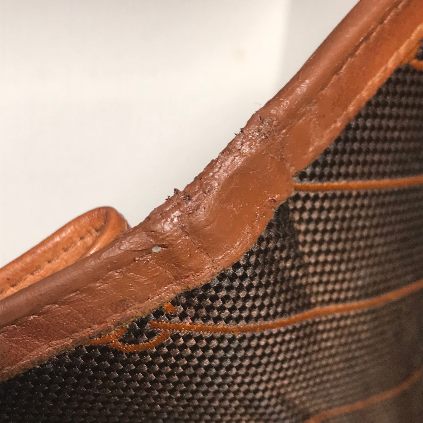 OLD Gucci ピンストライプ"流れ星"長財布(茶)