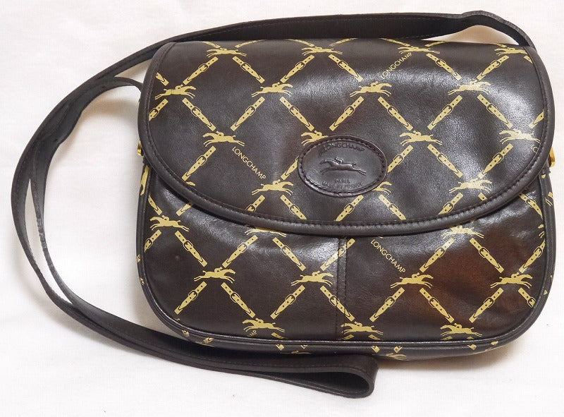 Longchamp 斜め掛けショルダー(茶)