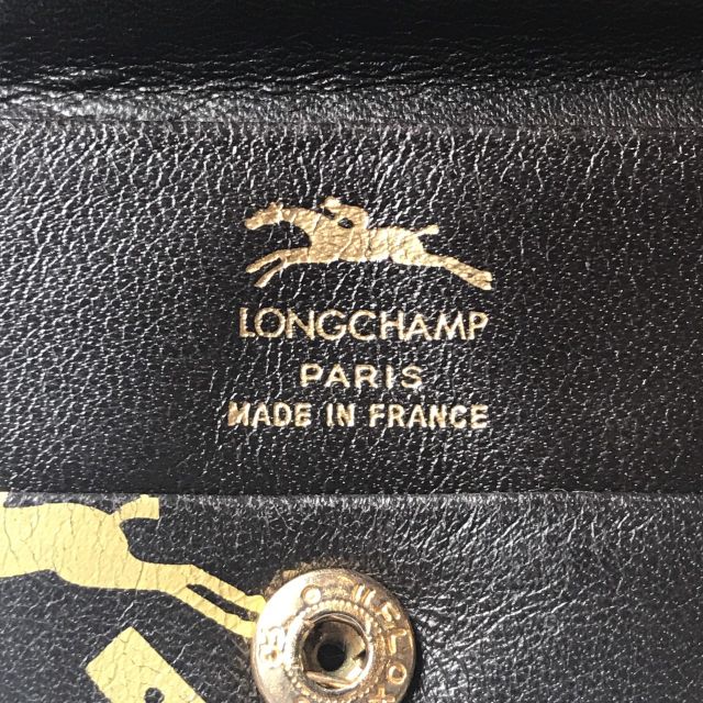 Longchamp 馬柄コインケース(茶・総皮)