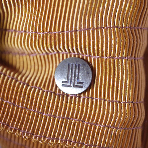 LANVIN en Bleu ビジュー付リボンブローチ(テラコッタ)