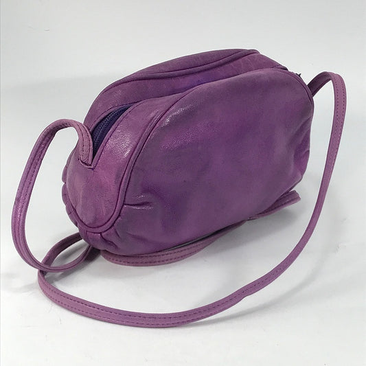 Lanvin 総革ミニポシェットショルダー(パープル)