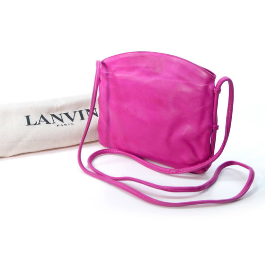 Lanvin ラム革ミニポシェットショルダー(ピンク)