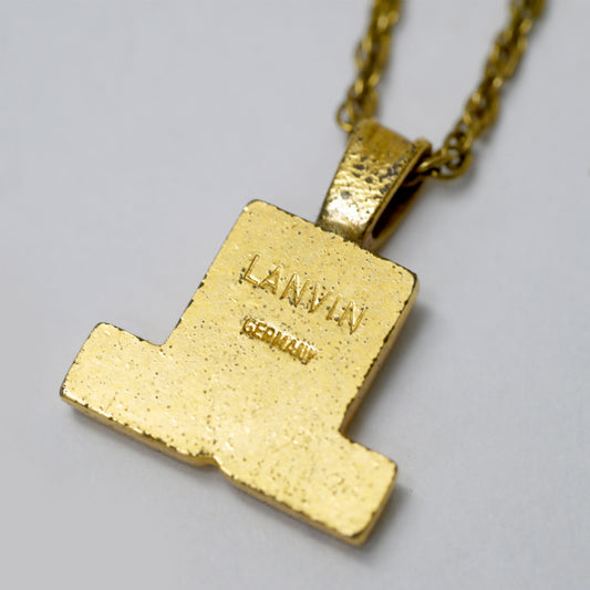 LANVIN LLロゴ ネックレス(ゴールド)