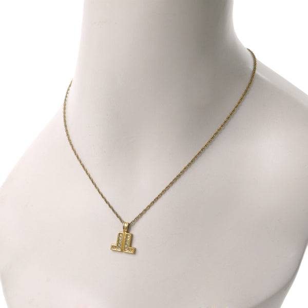 LANVIN LLロゴ ネックレス(ゴールド)