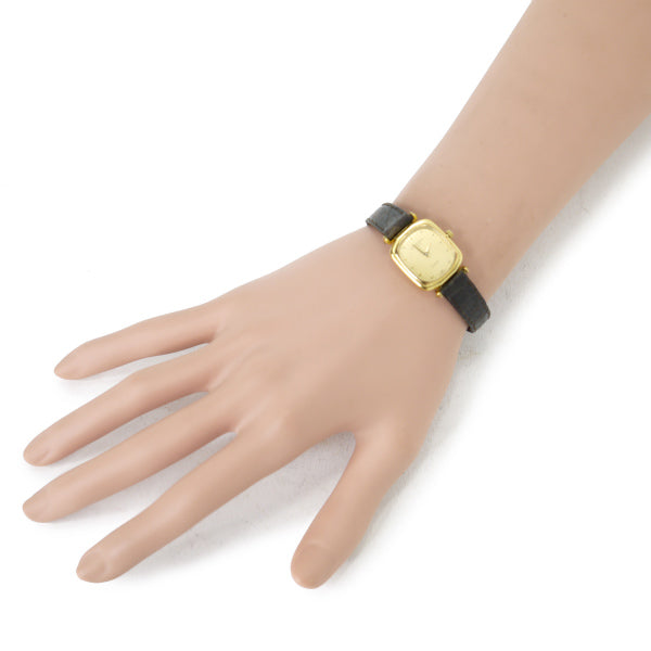 LANVIN 総LLロゴ スクエアミニウォッチ(ゴールド)