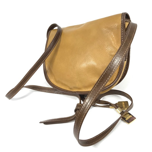 LOEWE アナグラムロゴ 斜め掛けポシェット(黄)