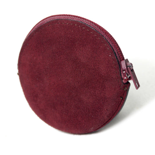 LOEWE アナグラムロゴ スエードコインケース(ボルドー)