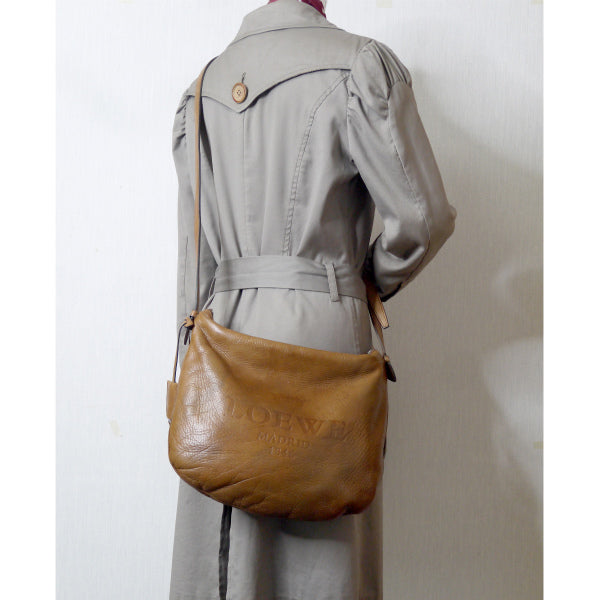 LOEWE ヘリテージ ショルダーバッグ(茶)