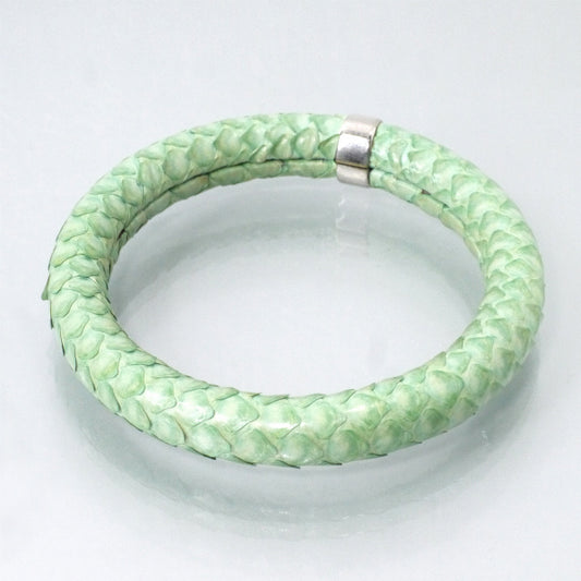 LOEWE パイソンバングル(ミント/箱付き )