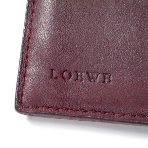 LOEWE アナグラムロゴ ミドル財布(赤)