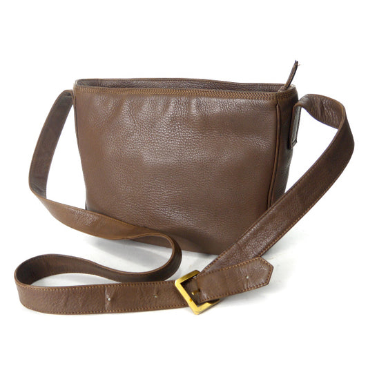 LOEWE アナグラムロゴ スクエアショルダー(茶)