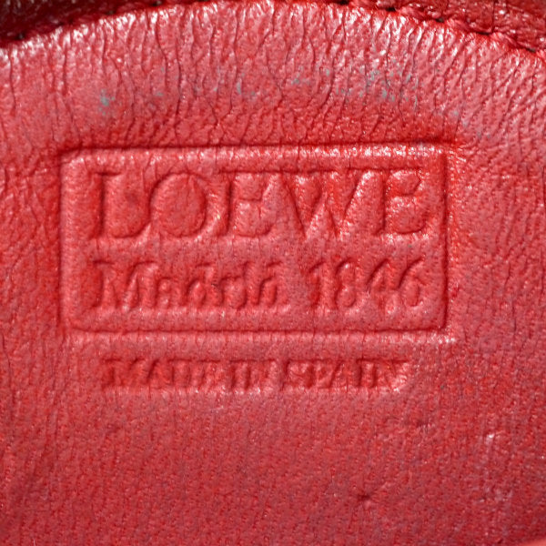 LOEWE アナグラムロゴ総革コインケース(赤)