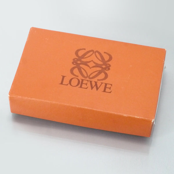 LOEWE ツイストレザーキーリング (紫/箱付き)