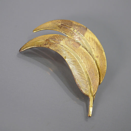 MIRIAM HASKELL ゴールドリーフブローチ