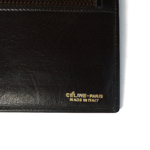 OLD Celine 本革 長財布(濃茶)