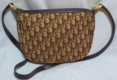 C.Dior 斜めがけショルダー(トロッター 茶)