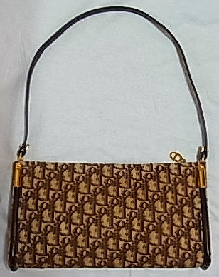 OLD Diorトロッター柄2Wayショルダー(茶)