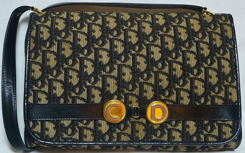 OLD Diorトロッター柄ワンショルダー(青)