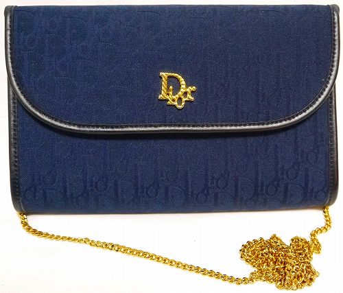 OLD Dior紺チェーンショルダー3Way