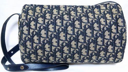 OLD Diorトロッター柄斜めがけショルダー(紺)