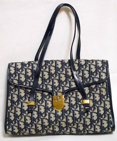 Old Dior ハンドバッグ(トロッター 青)