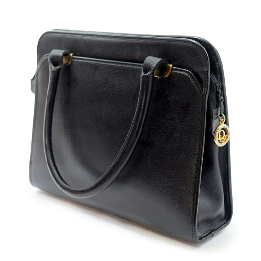 OLD Dior 総革シンプルトートバッグ(黒)