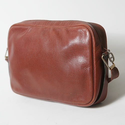 Old Dior 総革トロッター柄ショルダー(茶)