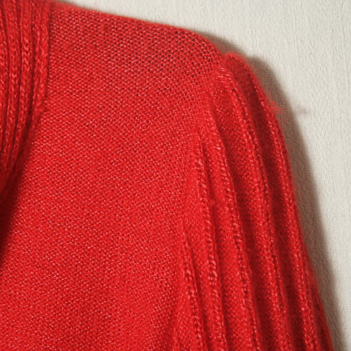 Christian Dior 赤リボンニット