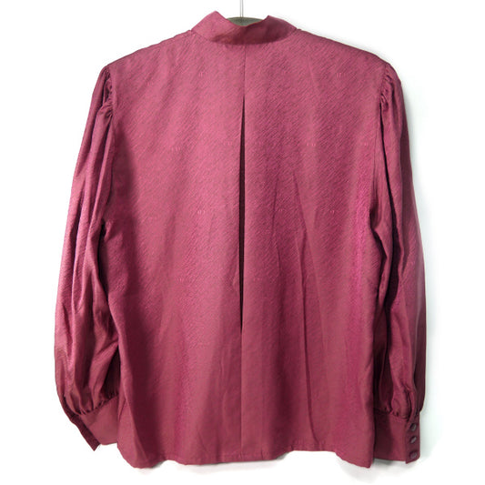 Old Dior ハイネック葡萄色シルクブラウス