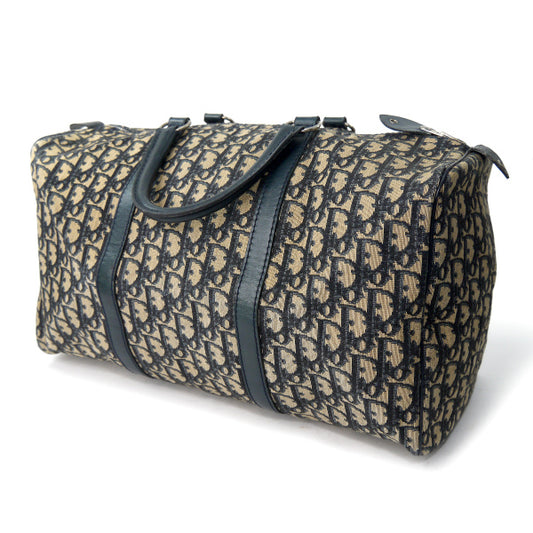 OLD Diorトロッター 定番ボストン(青 大)