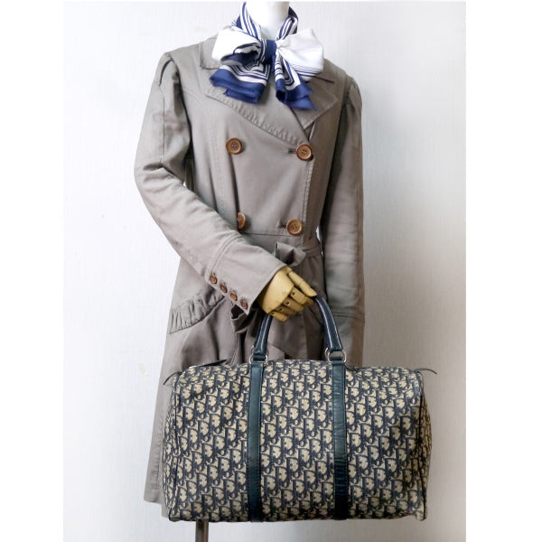 OLD Diorトロッター 定番ボストン(青 大)