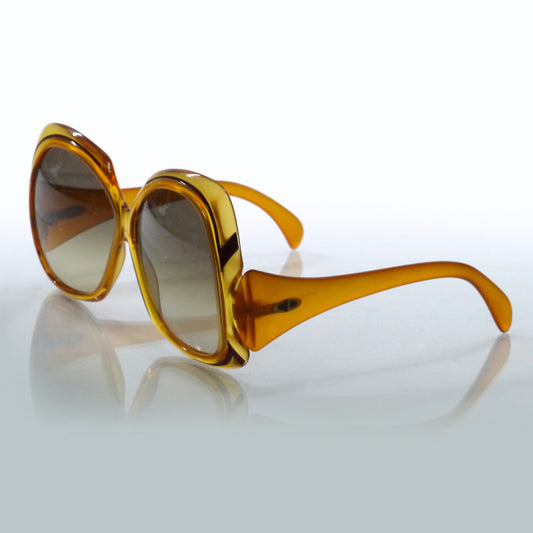 Old Dior ビッグフレーム70sサングラス(アンバー)