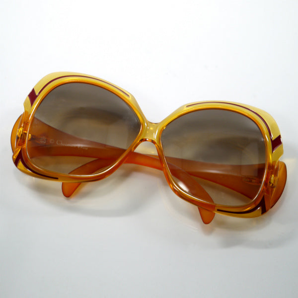 Old Dior ビッグフレーム70sサングラス（アンバー） – Vintage Shop Rococo